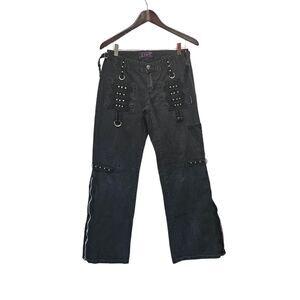 Tripp NYC  Bondage Pants Black Goth‎ Emo Chains Dang Goodman SIZE 5